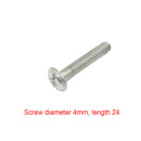 20Pcs Cabinet Door Drawer Handle Pull Stainless Steel Knob + Screw Household DIY