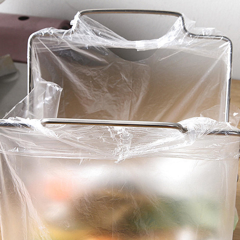 1 x Folding Plastic Light Garbage Stainless Bag Holders Trash Rack Newest Useful