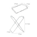 1 x Folding Plastic Light Garbage Stainless Bag Holders Trash Rack Newest Useful