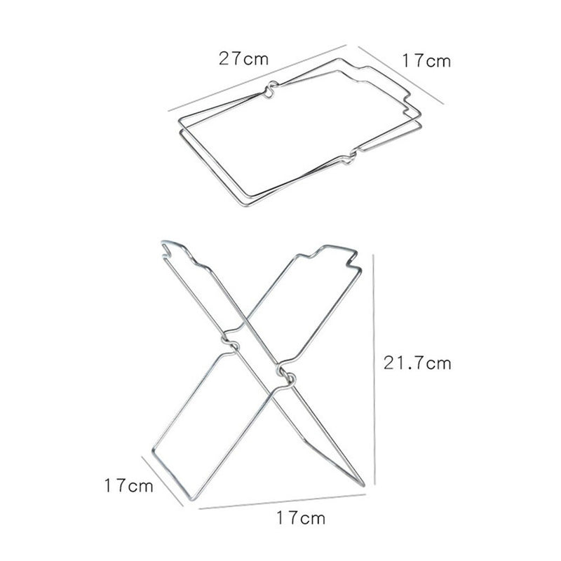 1 x Folding Plastic Light Garbage Stainless Bag Holders Trash Rack Newest Useful