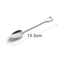 2Pcs Kitchen Stainless Steel Western Dessert Shovel Spoon and Fork Cutlery