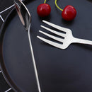 2Pcs Kitchen Stainless Steel Western Dessert Shovel Spoon and Fork Cutlery