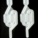 3xTwin Bubbler Airlock for Home Brew Beer Wine Making S-Shape Air Lock New