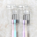 Stainless Wall Mounted Toothbrush Holder with Self Adhesive Brush Newest Useful