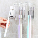 Stainless Wall Mounted Toothbrush Holder with Self Adhesive Brush Newest Useful