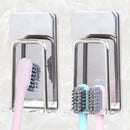Stainless Wall Mounted Toothbrush Holder with Self Adhesive Brush Newest Useful