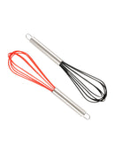 2X8 Inch  Balloon Whisk Silicone Egg Beater Mixer Baking Utensil  Effortless Mix