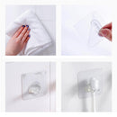 4pcs Plastic Toothbrush Holder Wall Adhensive Brush Rack Wire Rack Holder