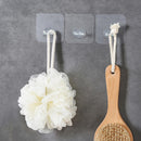 4pcs Plastic Toothbrush Holder Wall Adhensive Brush Rack Wire Rack Holder