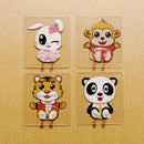 4x Plastic Toothbrush Holder Toothpaste Storage Rack Cartoon Tooth Brush