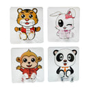 4 x Cartoon Animal Toothbrush Wall Holder Suction Cup Shaver Rack Bathroom Tool