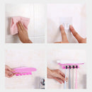 3 Pieces Quality Toothbrush Holder Stand Plastic Set Shelf Bathroom Storage Rack