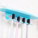 3 Pieces Quality Toothbrush Holder Stand Plastic Set Shelf Bathroom Storage Rack