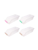Refrigerator Storage Box Transparent Food Collecting Bins Fruit Organizer 4Pcs
