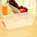4Pcs Freezer Refrigerator Organizer Trays Bins Pantry Cabinet Storage Box Fridge