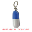 2x Waterproof Mini Metal Medicine Pill Box Case Bottle Holder Container Keychain
