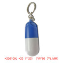 2 pcs Waterproof Metal Medicine Pill Box Case Bottle Holder Container Keychain
