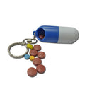 2x Waterproof Mini Metal Medicine Pill Box Case Bottle Holder Container Keychain