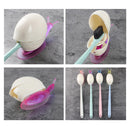 4x Snail Toothbrush Toothpaste Holder With Sucker Bathroom Sundries Random Color