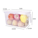 2Pcs Refrigerator Organizer Storage Box Containers with Lid for Fruit Vetgetable
