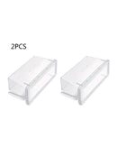 2Pcs Refrigerator Organizer Storage Box Containers with Lid for Fruit Vetgetable
