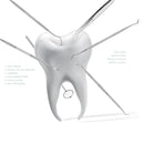 Dental Teeth Cleaning Hollow Handle Mouth Mirror Inspection Exam Dentist Tool