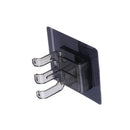 3Pcs Toothbrush Holder Mouthwash Cup Storage Rack Wall-mounted With Three Hooks