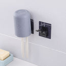 3 Simple Wall-mounted Toothbrush Cups Mouthwash Cup Set Toothbrush Rack
