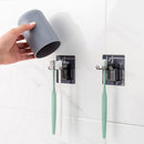 3 Simple Wall-mounted Toothbrush Cups Mouthwash Cup Set Toothbrush Rack