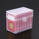 2Pcs/set 10-Coins Capacity Holder Slabs Storage Box Case Plastic Newest Useful