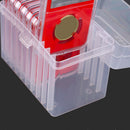 10 Coin Capacity Holder Slabs Storage Box Case Plastic with Snap-on Buckle 2 Pcs