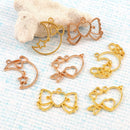 8XGold Tone Metal Frame Tray Setting For Alloy Polymer Metal  High Quality Hot