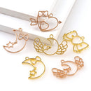 8XGold Tone Metal Frame Tray Setting For Alloy Polymer Metal  High Quality Hot
