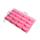 Oval Silicone Mold Muffins Cakes Soap Brownie Candy Baking Accessories 1x Hot