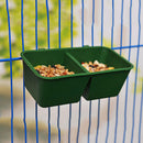 3Pcs Bird Parrot Food Water Bowl Cups Pet Cage Feeder Hanging Box Newest Useful