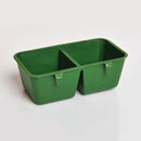 3Pcs Pet Parrot Pots Double Food Bowl Bird  Two Compartment Double Slot Bowl