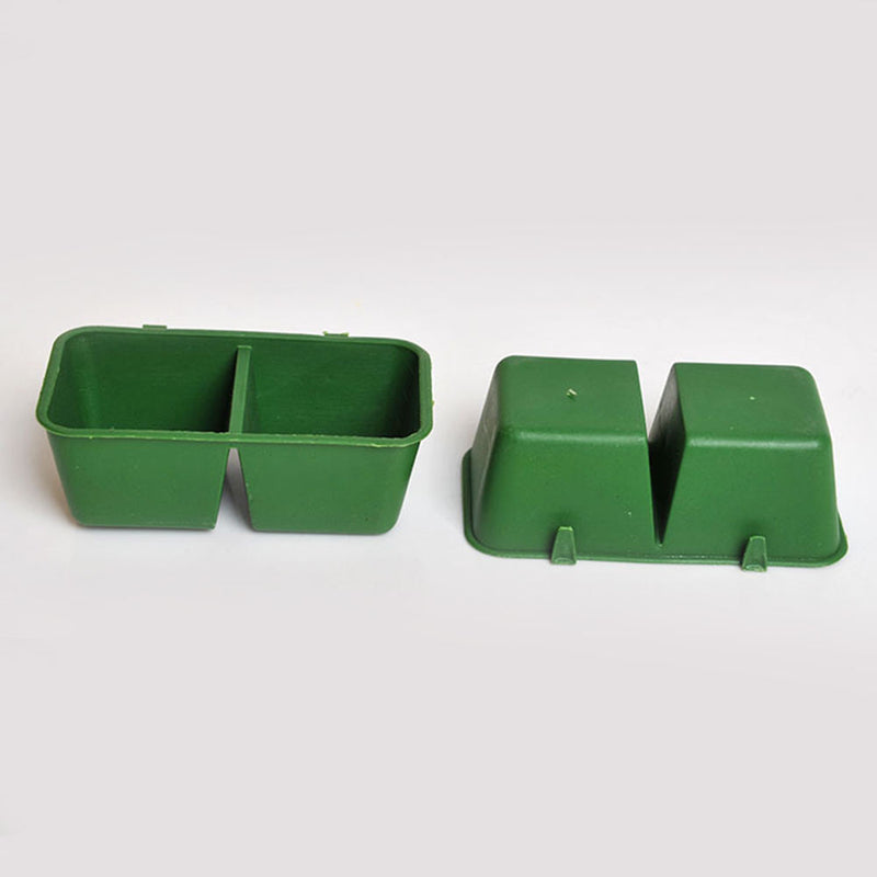 3Pcs Bird Parrot Food Water Bowl Cups Pet Cage Feeder Plastic Hanging Box