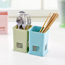 2 Pcs Chopsticks Rack Holder Kitchen Tableware Storage Basket Desktop Organizer