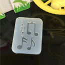 3Pcs Handmade Crystal Glue Mold Set DIY Crystal Glue Jewelry Mold Musical Note