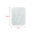 3Pcs Handmade Crystal Glue Mold Set DIY Crystal Glue Jewelry Mold Musical Note