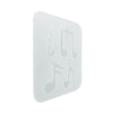 3Pcs Handmade Crystal Glue Mold Set DIY Crystal Glue Jewelry Mold Musical Note