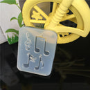 3Pcs Handmade Crystal Glue Mold Set DIY Crystal Glue Jewelry Mold Musical Note