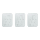 3Pcs Handmade Crystal Glue Mold Set DIY Crystal Glue Jewelry Mold Musical Note