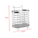 Oval Basket Storage Drainer Rack Metal Kitchen Spoon Tools Fork Organizer