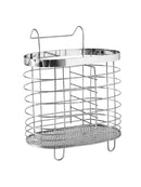 Spoon Fork Utensil Cutlery Basket Dishwasher Oval Cage Hanging Organizer