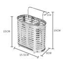 1 xStainless Steel Chopsticks Tube Cutlery Spoon Chopsticks Kitchen Hanging Tube