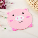 Cartoon Placemat Table Mat Lovely Animal Shape PVC Coasters Cup Dish 4x New