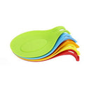 4 Pcs Silicone Pad Spoon Mat Rest Small Tool Holder Heat Resistant Kitchen