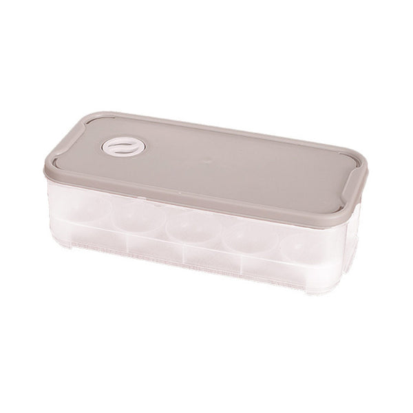 1 x Egg Tray Holder Home Storage Box Kitchen Fridge Crisper Container Organizer