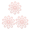 4 Pcs Cup Coaster Heat Insulation Coffee Tea Placemat Table Mat Snowflake Shaped
